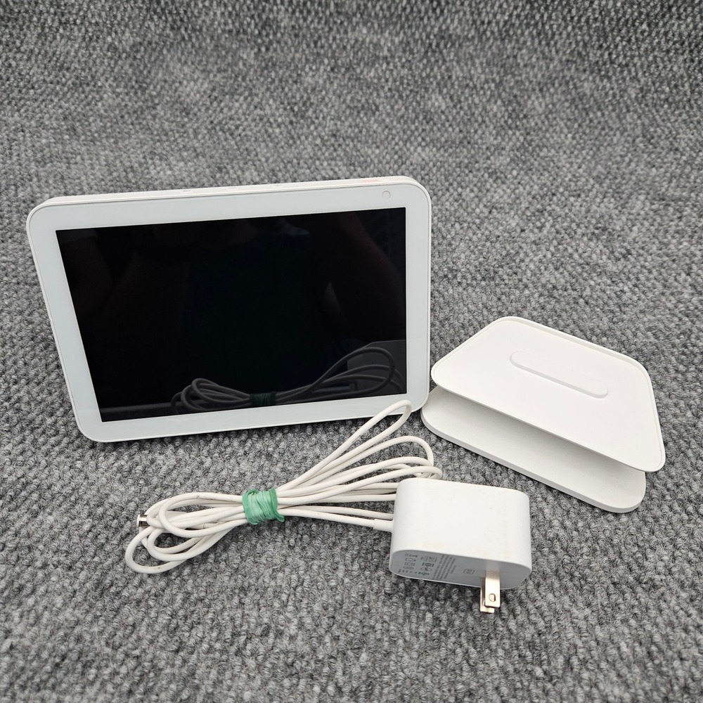 Amazon Echo Show 8 1st Gen Glacier White Smart C7H6N3 Alexa Hub Speaker Stand